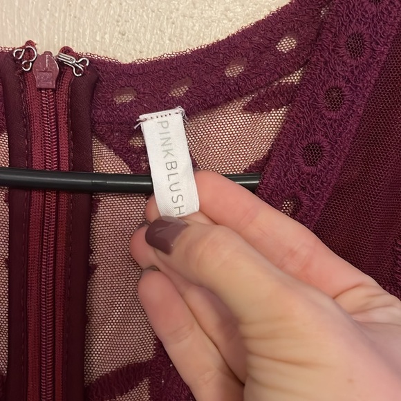 Great Condition PinkBlush materinity gown Large - Picture 4 of 7